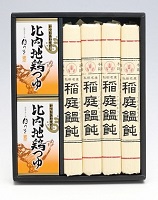 稲庭饂飩セット(比内地鶏つゆ)